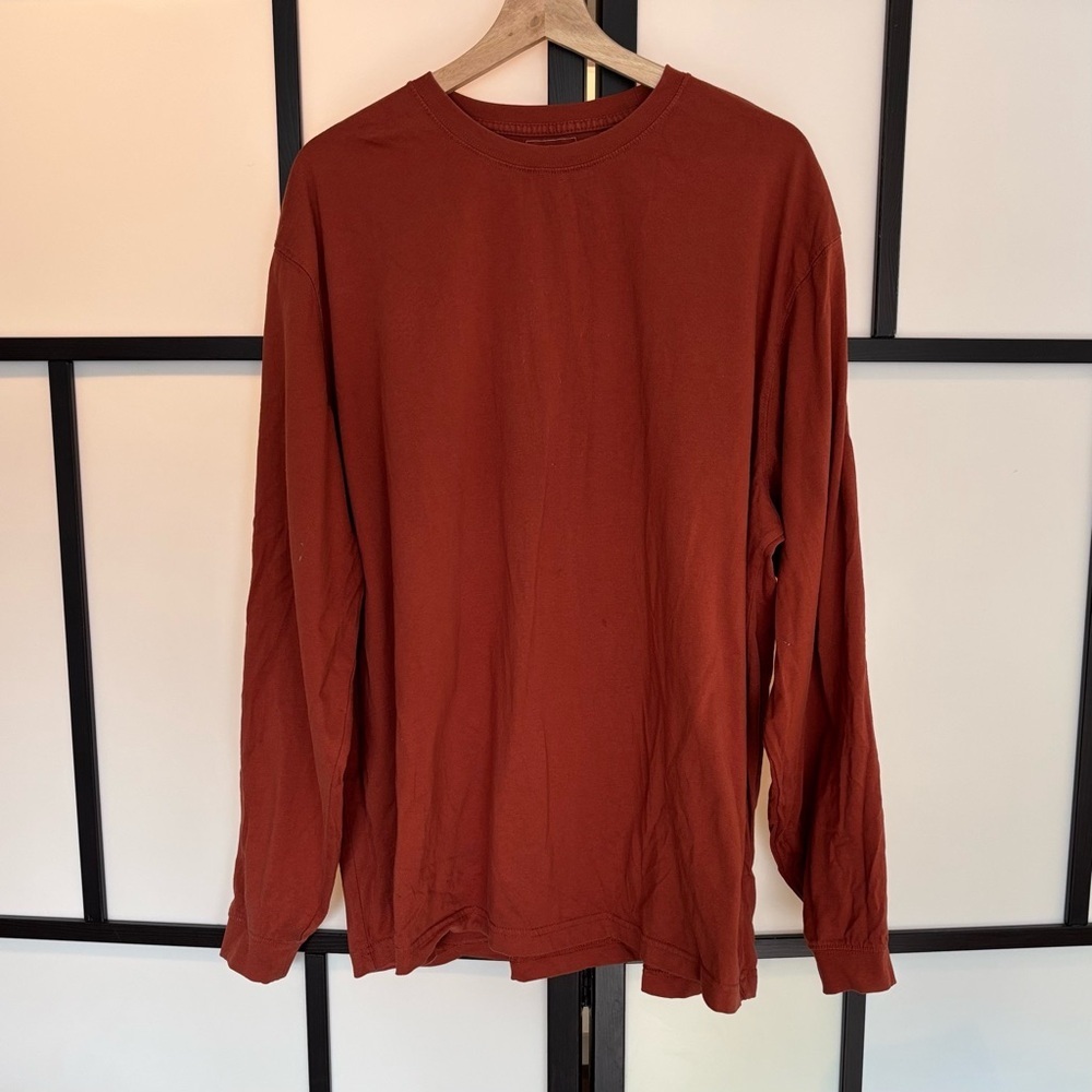 LL BEAN men’s basic‎ long sleeve cotton shirt. Men’s size XL